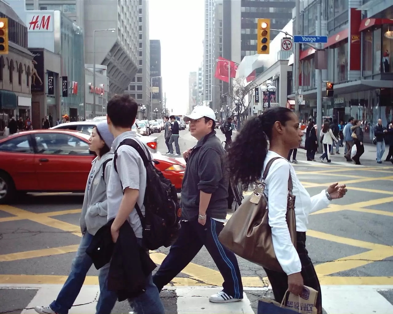 Pedestrians Crossing