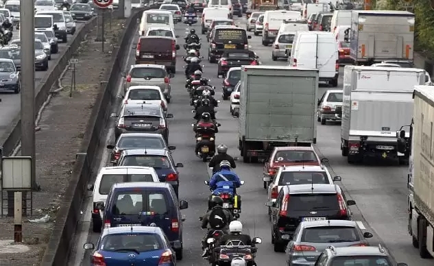Lane Splitting Traffic Congestion