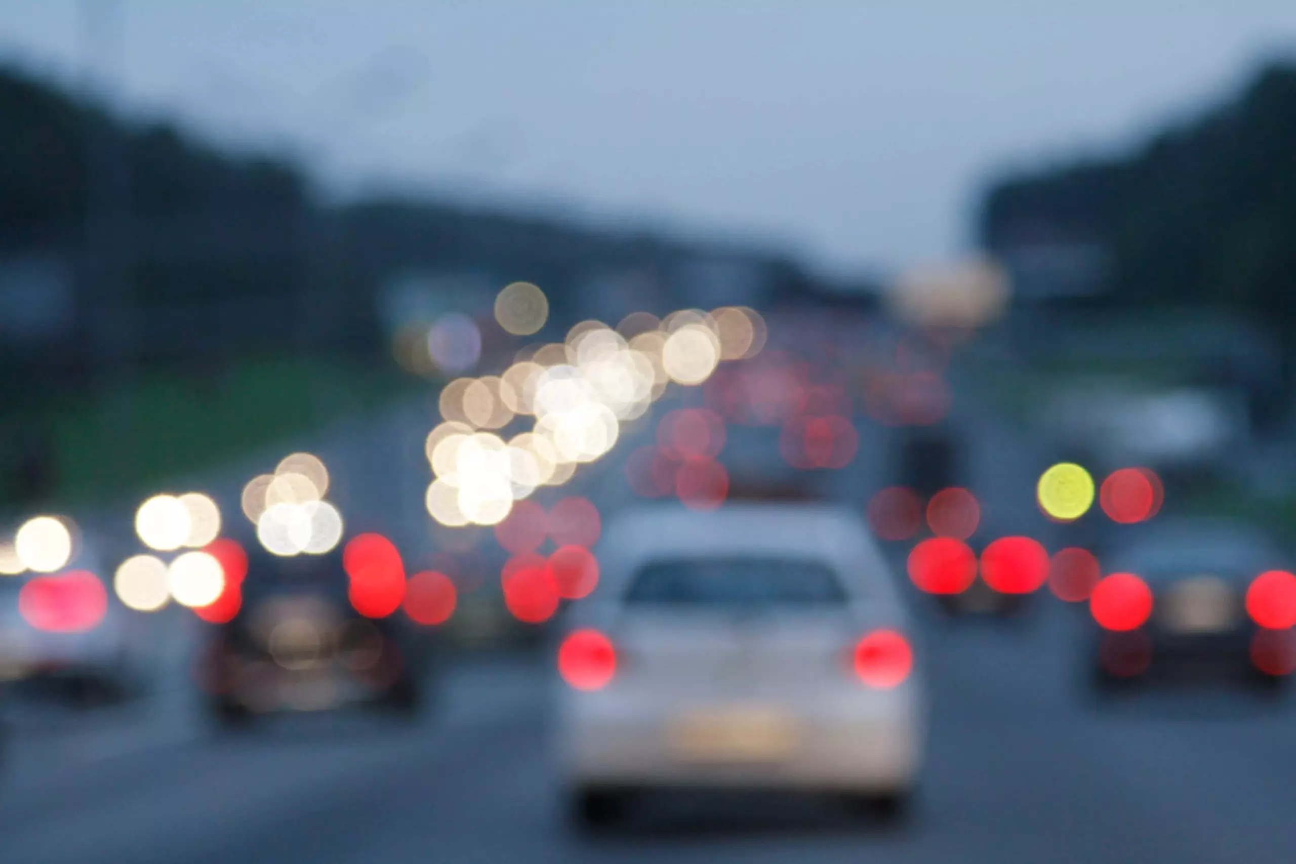 Drowsy Driving Blurred Street View